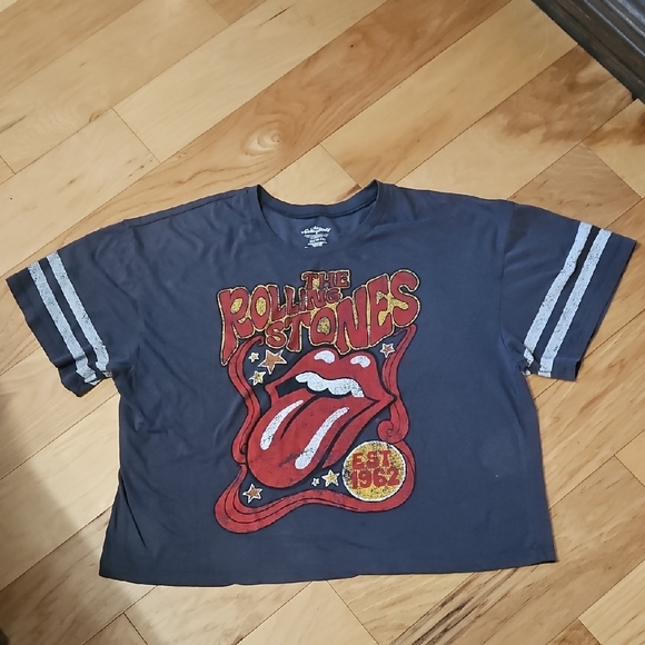 The Rolling Stones Kids T-Shirt - Navy and Red - Picture 1 of 4